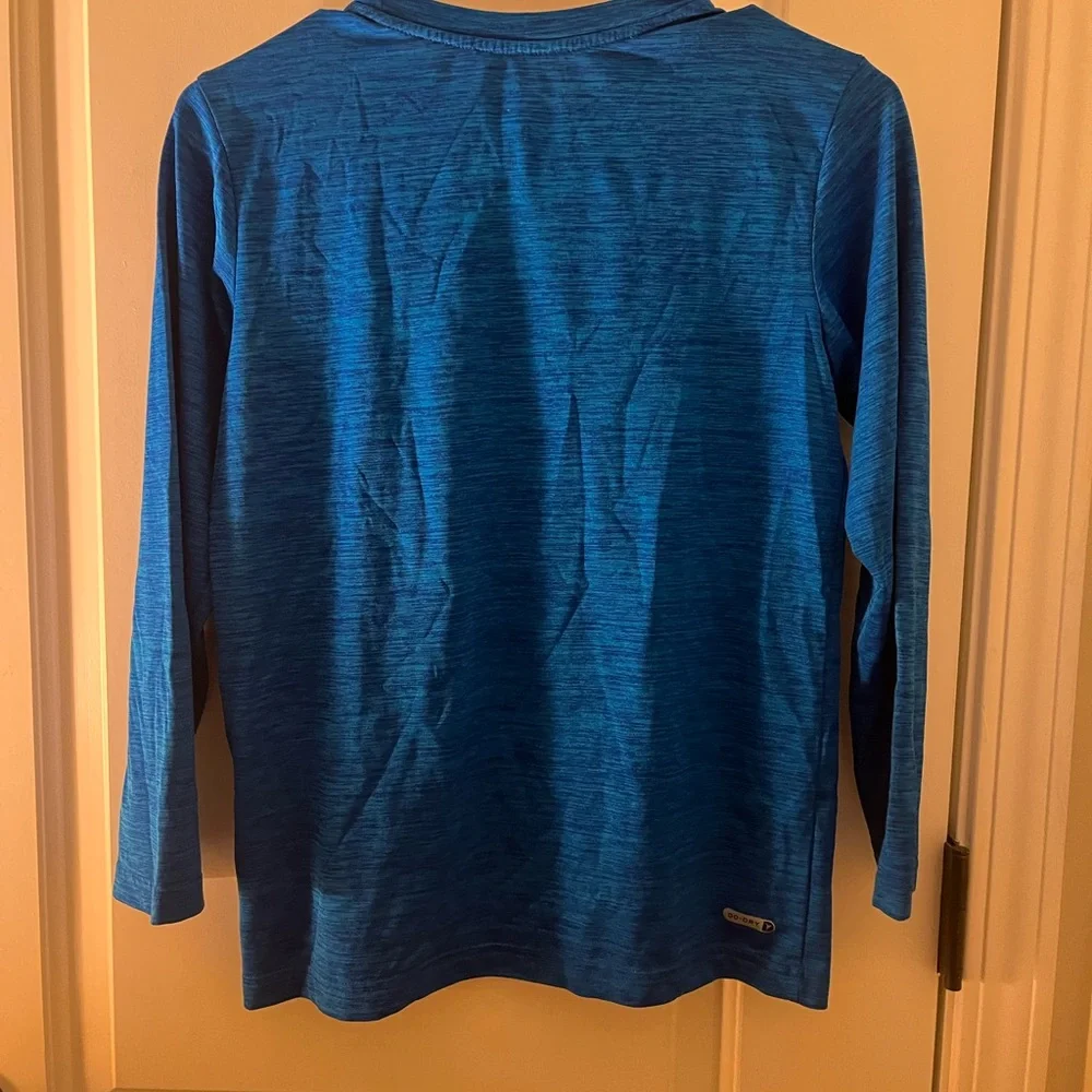 Old Navy Boys Active Long Sleeve T-Shirt Size L 10-12 Blue